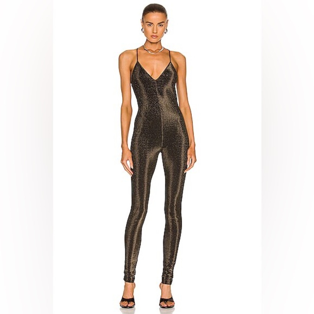 Rick Owen’s Lillies Black & Gold Metallic Jumpsuit